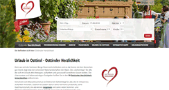 Desktop Screenshot of osttiroler-herzlichkeit.com